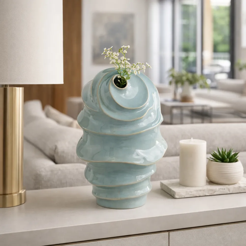 WILSONGROVE BLUE VASE 14 (IN)