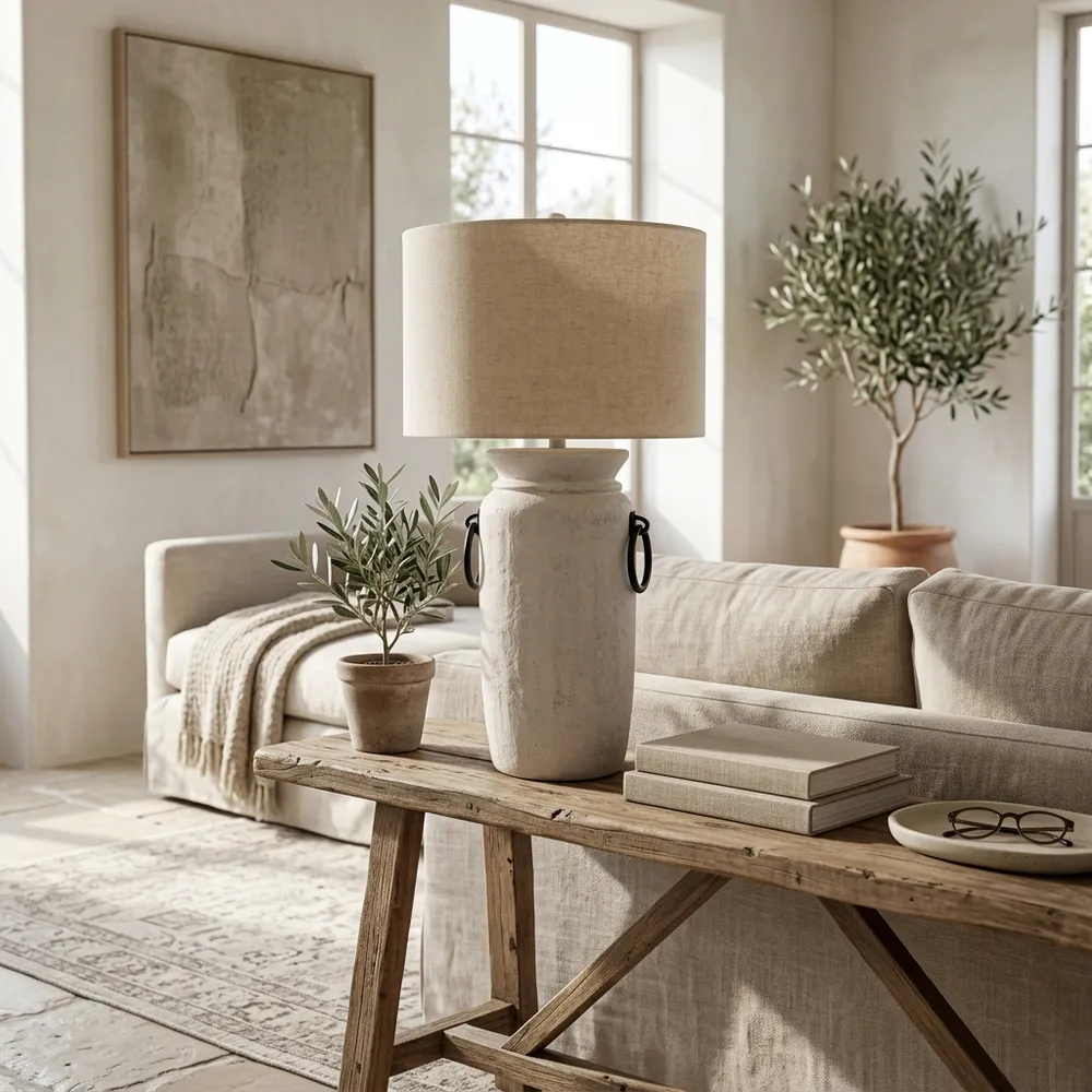BRECKVIEW IVORY LAMP 29 (IN)
