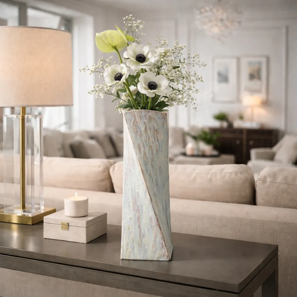 GREYSONCROSS BROWN VASE 14 (IN)