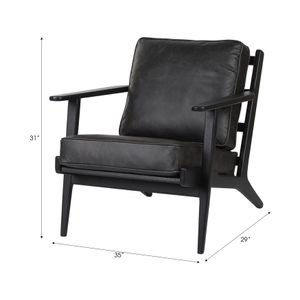 GORDONOAK BLACK CHAIR 31 (IN) 6