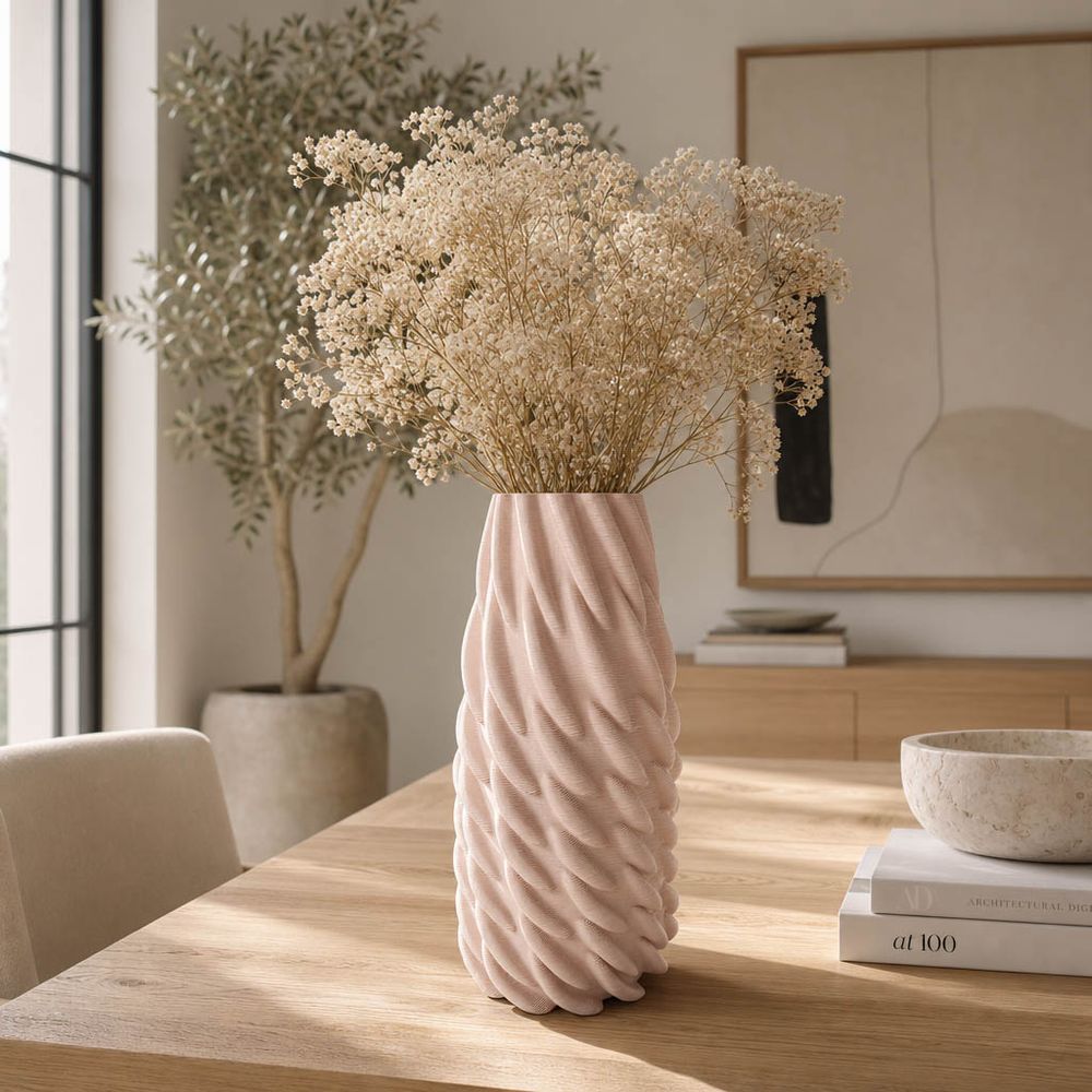 WOODSONVIEW PINK VASE 12 (IN)
