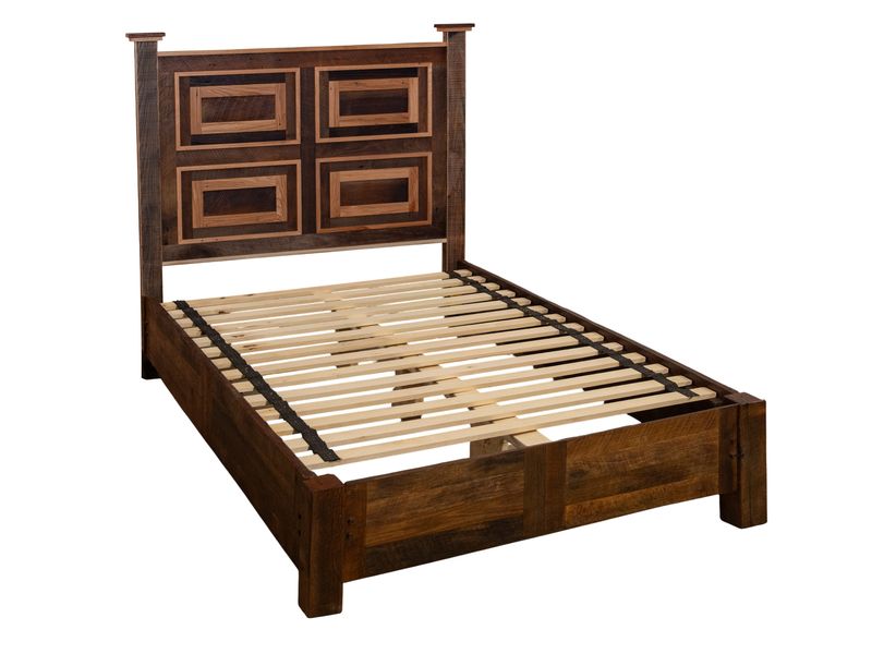 Colonial Barnwood Potomac Bed with Rail System - Cal King 3