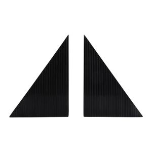ALECSHAW SET OF 2 BLACK BOOKENDS 8 (IN) 3
