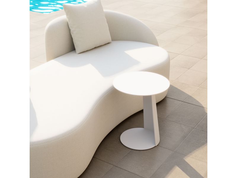 Sunny Isles Side Table White 9