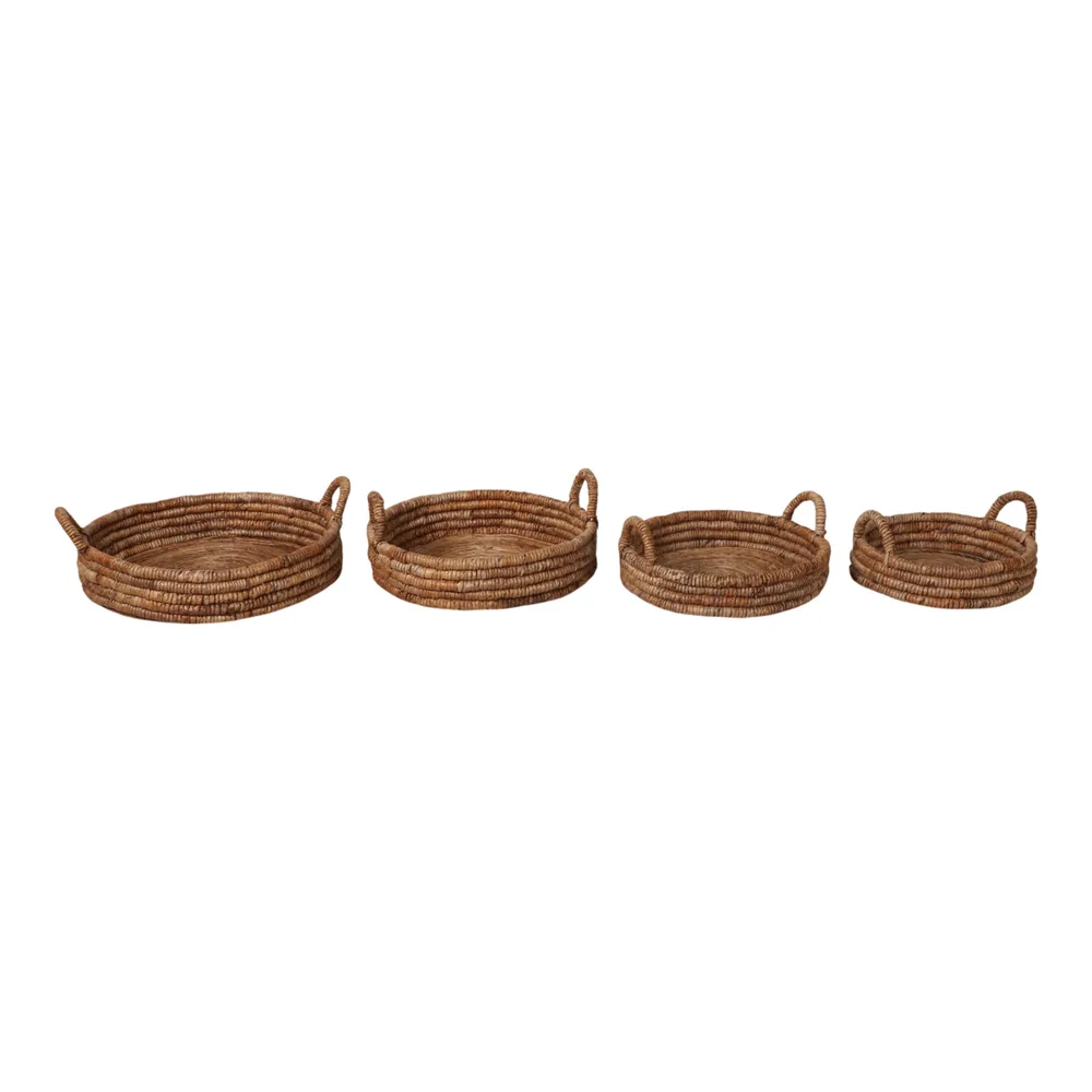 RIPLEYMORE SET OF 4 TAN TRAY 9 (IN)