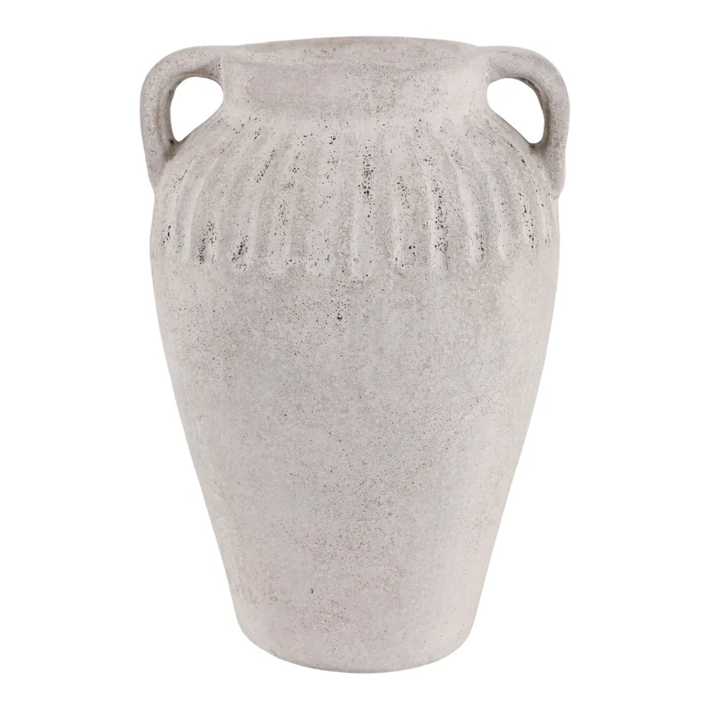 WOODSONHAVEN WHITE VASE 13 (IN)