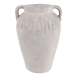 WOODSONHAVEN WHITE VASE 13 (IN) 1