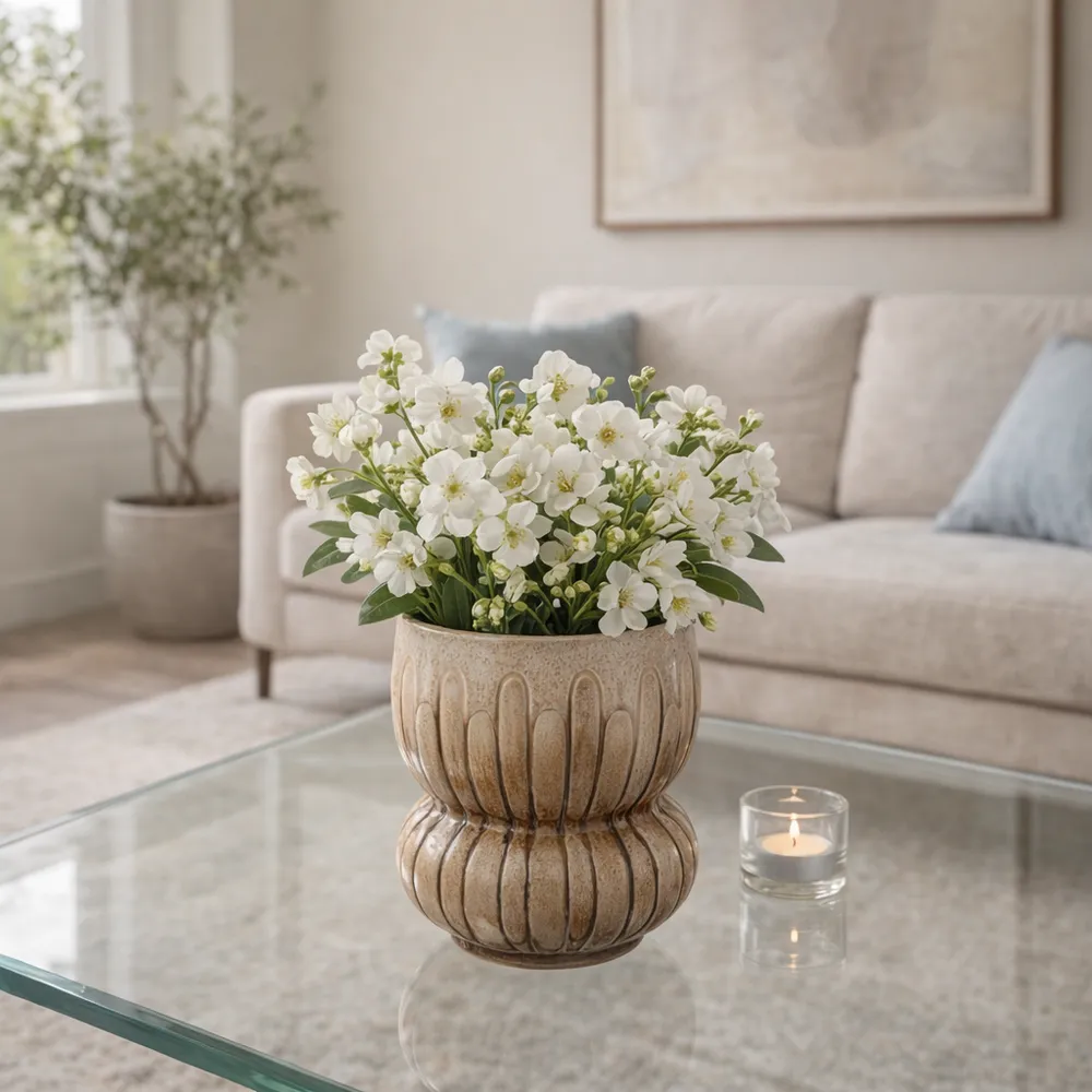 HAMDENCREST BROWN VASE 7 (IN)
