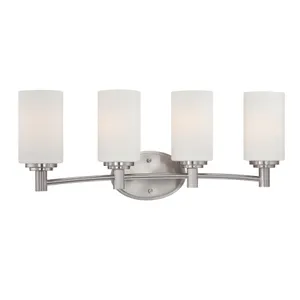 Pittman 24'' Wide 4-Light Vanity Light - Brushed Nickel 1
