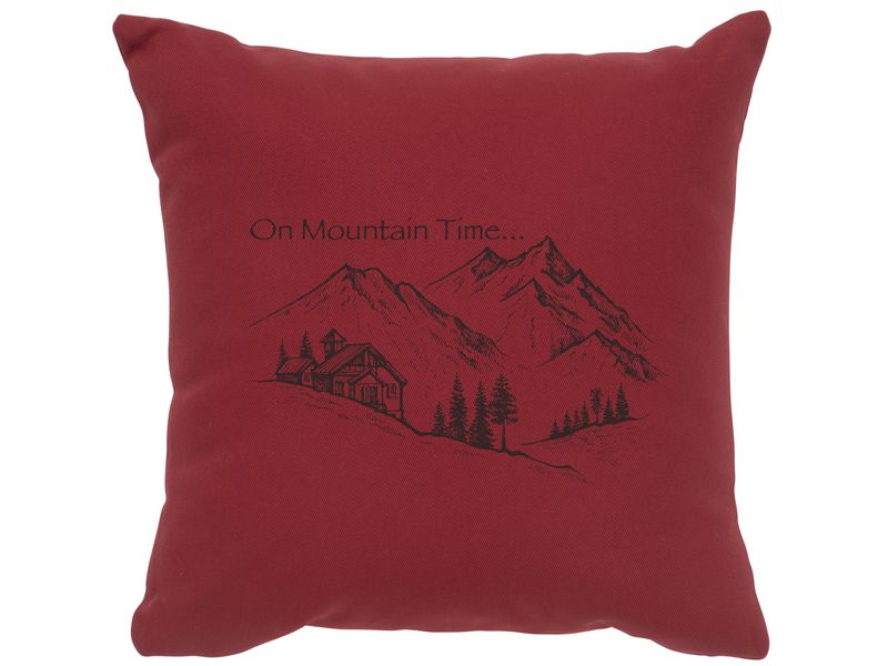 Image Pillow - Mountain Time - Cotton Brick 1