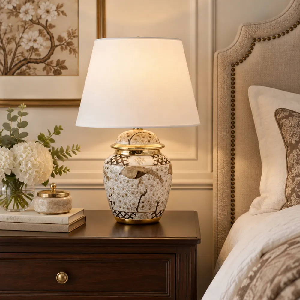 JUDEWAY WHITE LAMP 19 (IN)