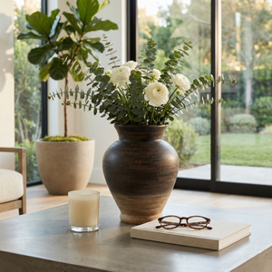 NADIAVIEW BROWN VASE 13 (IN) 11