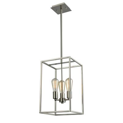 Williamsport 10'' Wide 3-Light Chandelier - Brushed Nickel