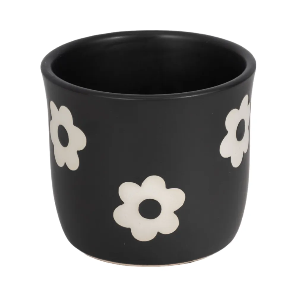 BELDENTON BLACK PLANTER 6 (IN)