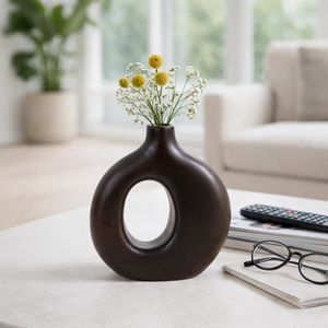 GRIFFINMOOR BROWN VASE 7 (IN) 11