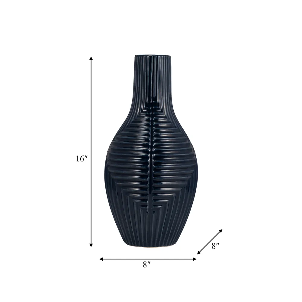 ROBINFIELD BLUE VASE 16 (IN)