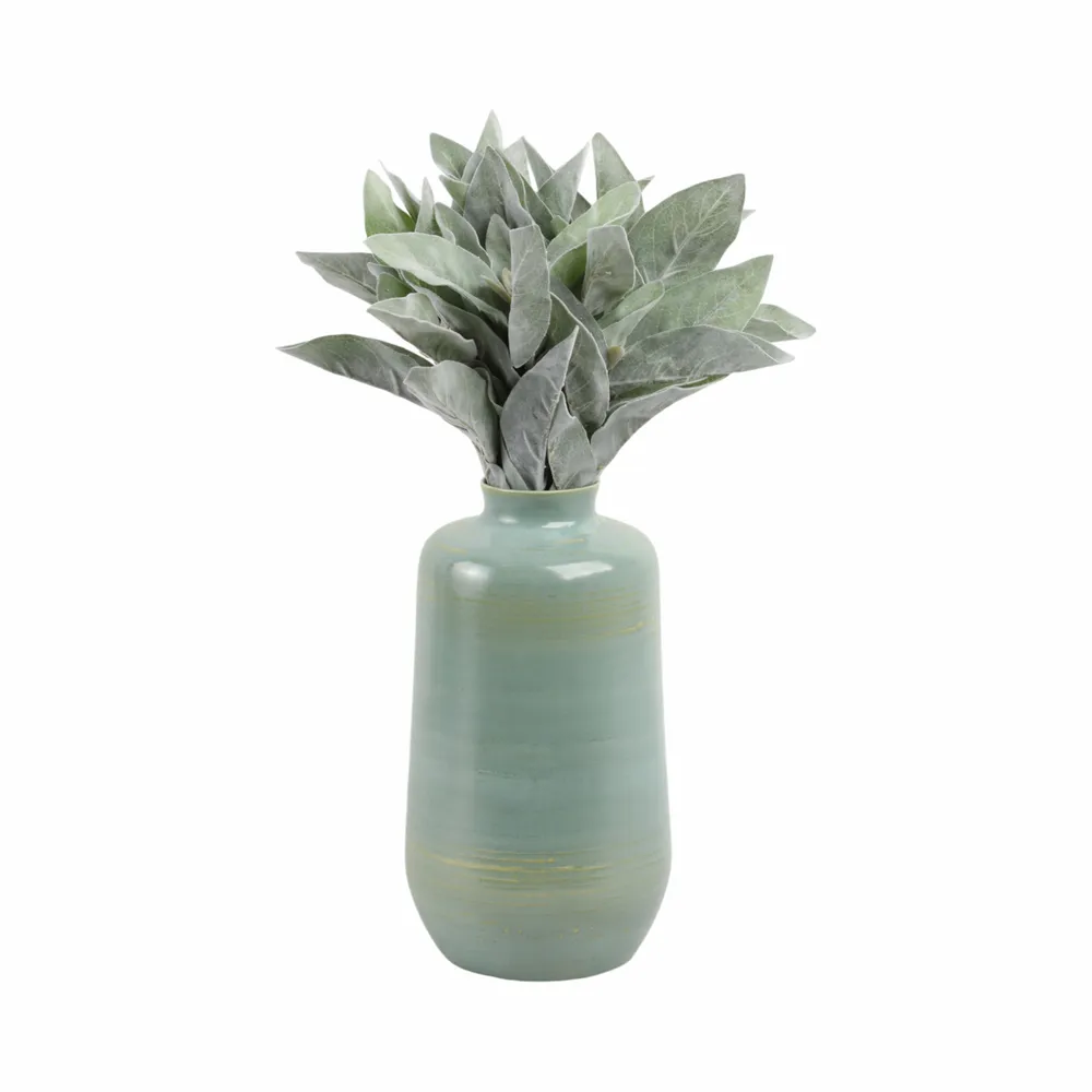 HOLLISSIDE GREEN VASE 12 (IN)
