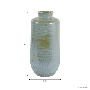 HOLLISSIDE GREEN VASE 16 (IN) 10