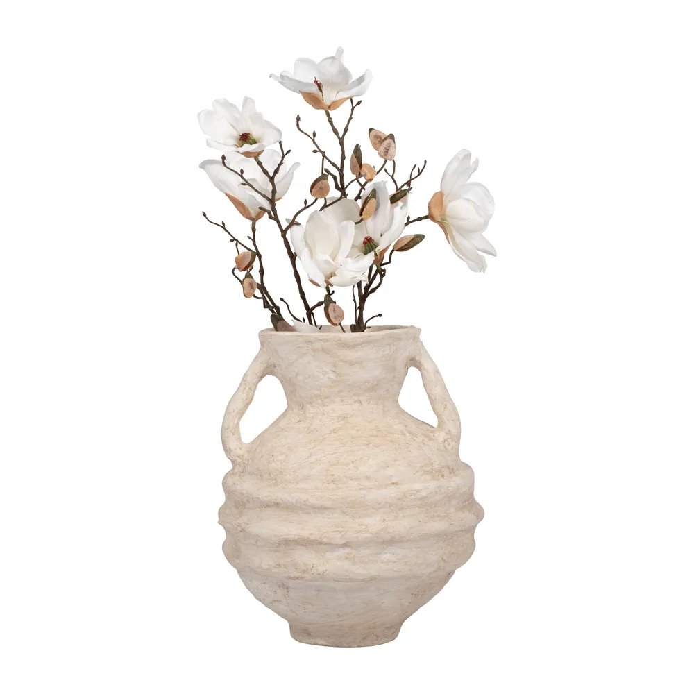 FERRIS WHITE VASE 15 (IN)