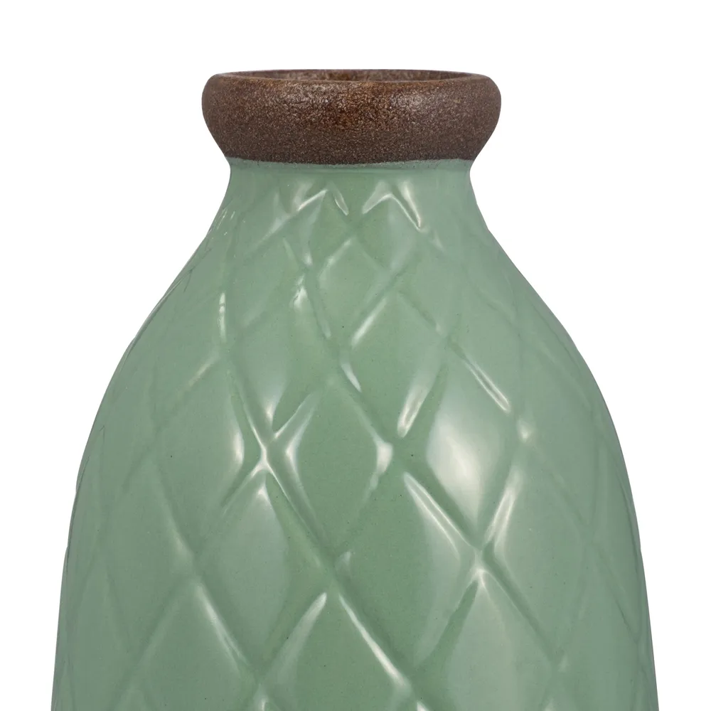 EMMONSFORD GREEN VASE 12 (IN)