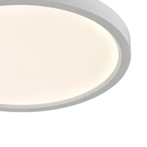 Titan 15'' Wide Integrated LED Down Light - Round White 4