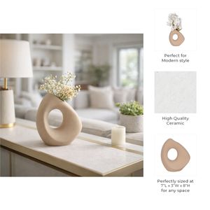 ARMONLAND TAN VASE 8 (IN) 11
