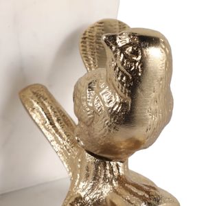 GERBERPORT SET OF 2 GOLD BOOKENDS 7 (IN) 8