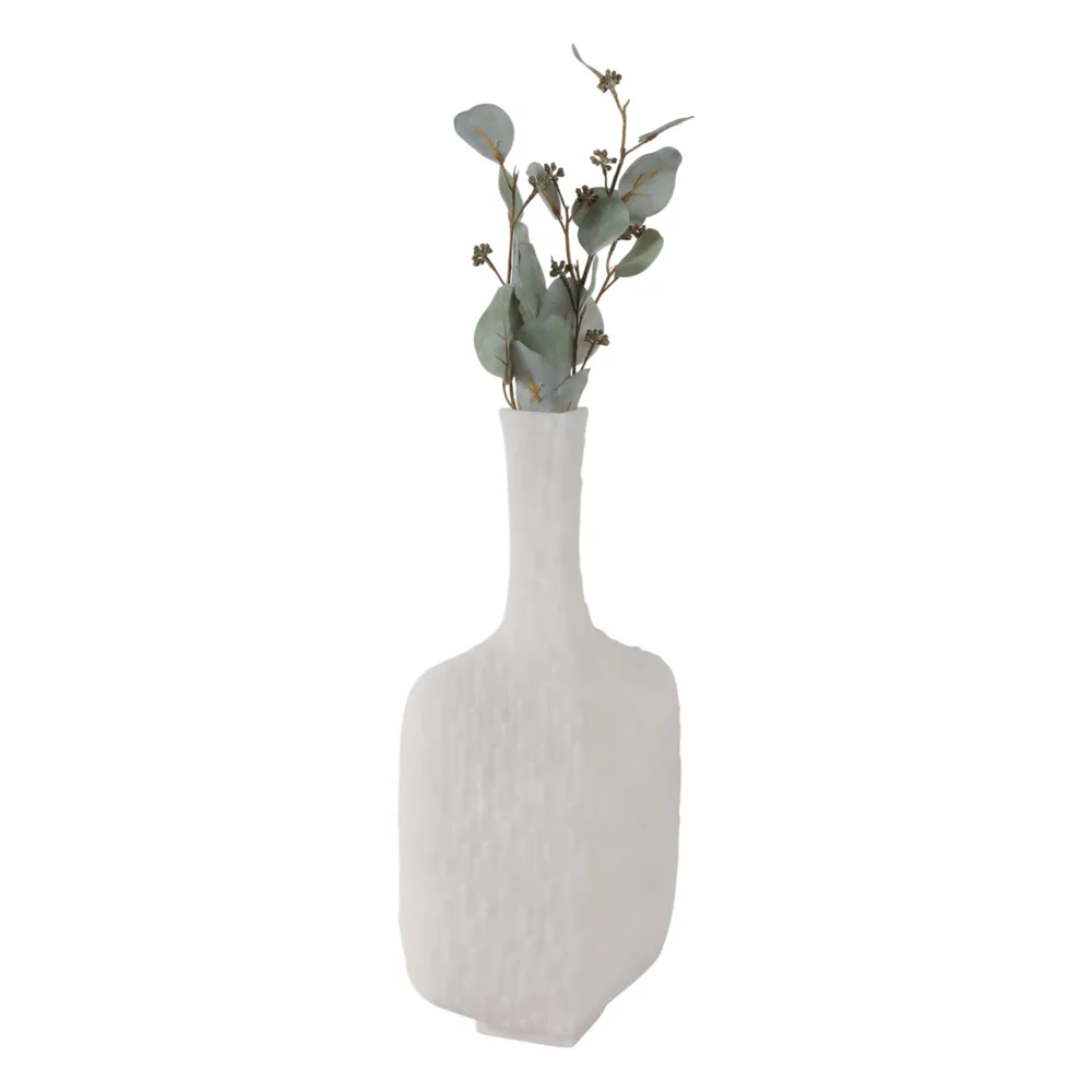 YATESFIELD WHITE VASE 19 (IN)