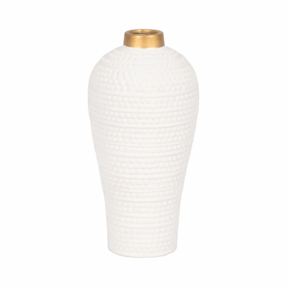 VERNONHOLM WHITE VASE 12 (IN)