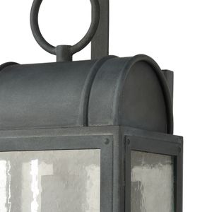 Heritage Hills 19'' High 1-Light Outdoor Sconce - Aged Zinc 3
