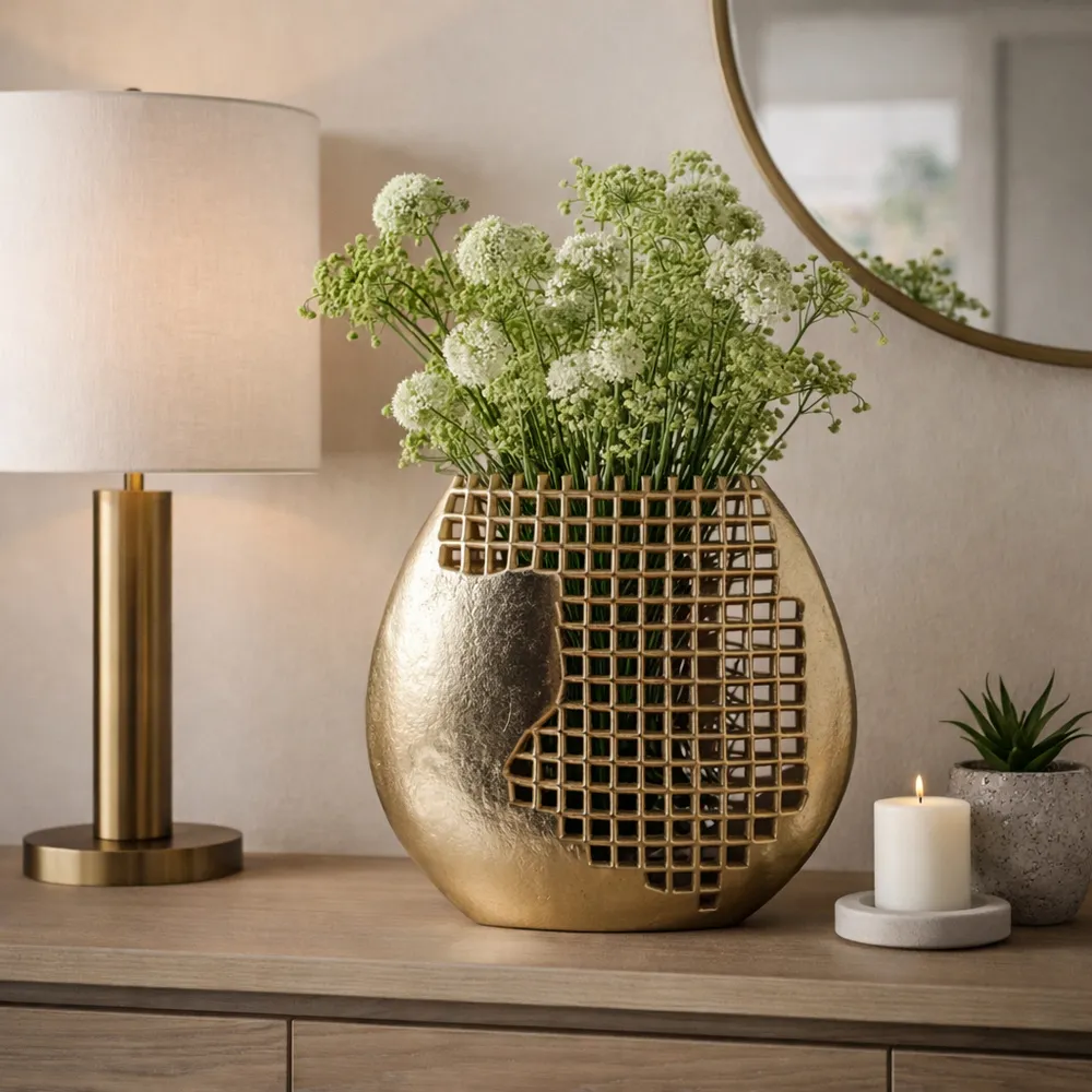 FIONALAKE GOLD VASE 11 (IN)