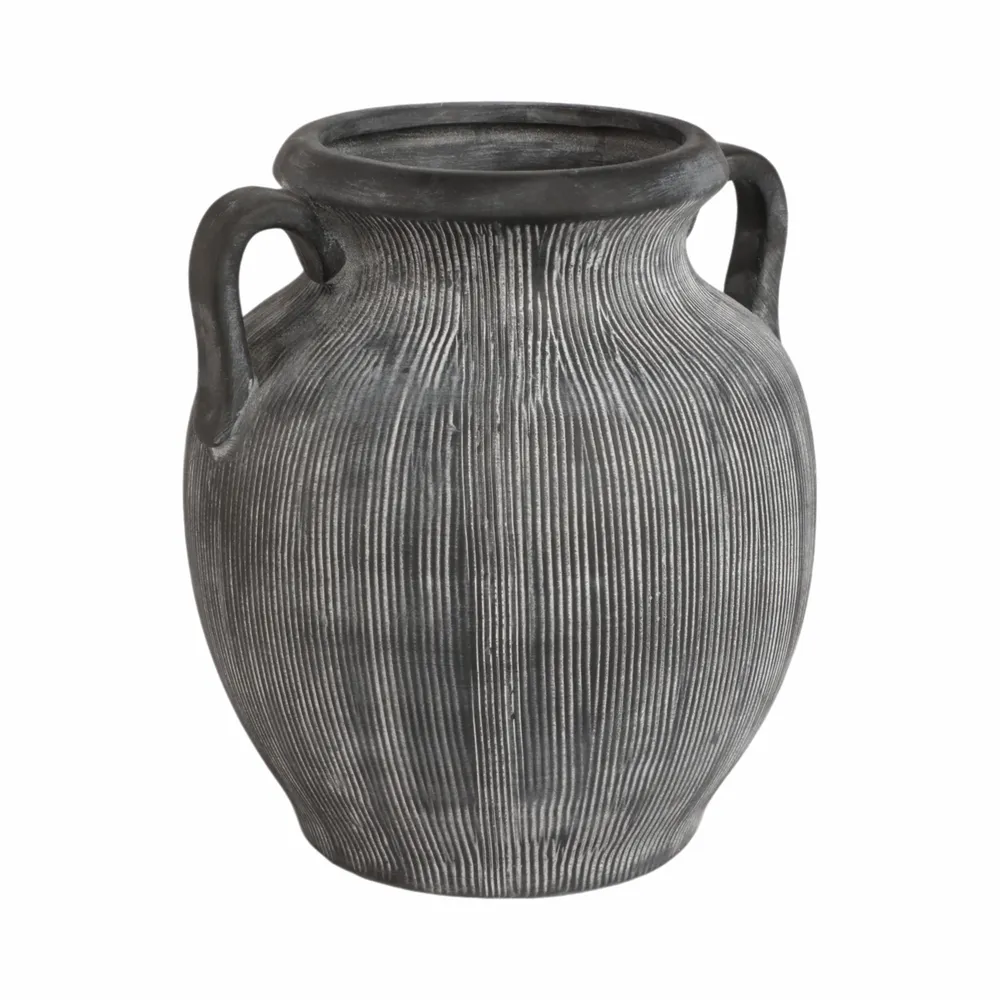 ALTONMILL BLACK VASE 10 (IN)