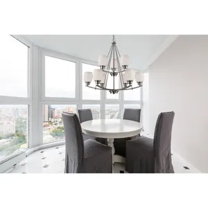 Casual Mission 29'' Wide 9-Light Chandelier - Brushed Nickel 6