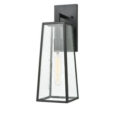 Meditterano 18″ High 1-Light Outdoor Sconce - Matte Black