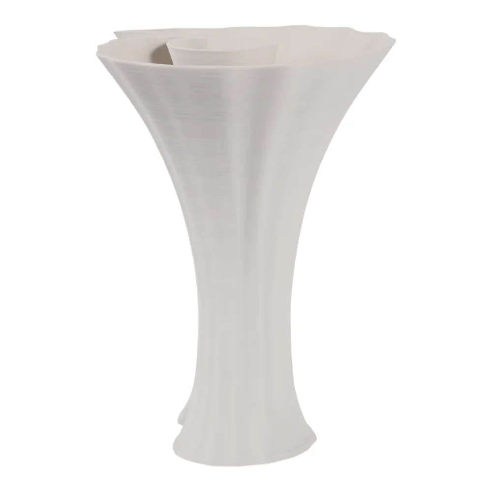 WRENMORE WHITE VASE 14 (IN)