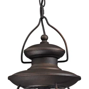 Village Lantern 8'' Wide 1-Light Outdoor Pendant - Weathered Charcoal 3