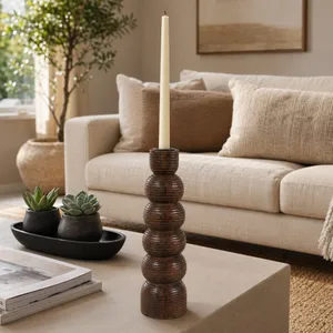 DALEYWIND BROWN CANDLE HOLDER 10 (IN) 9