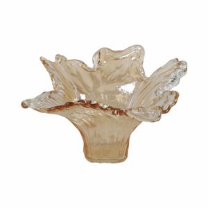 CLAYMORE BROWN GLASS VASE 8 (IN) 5