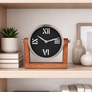 CELIAROSE BLACK CLOCK 7 (IN) 12