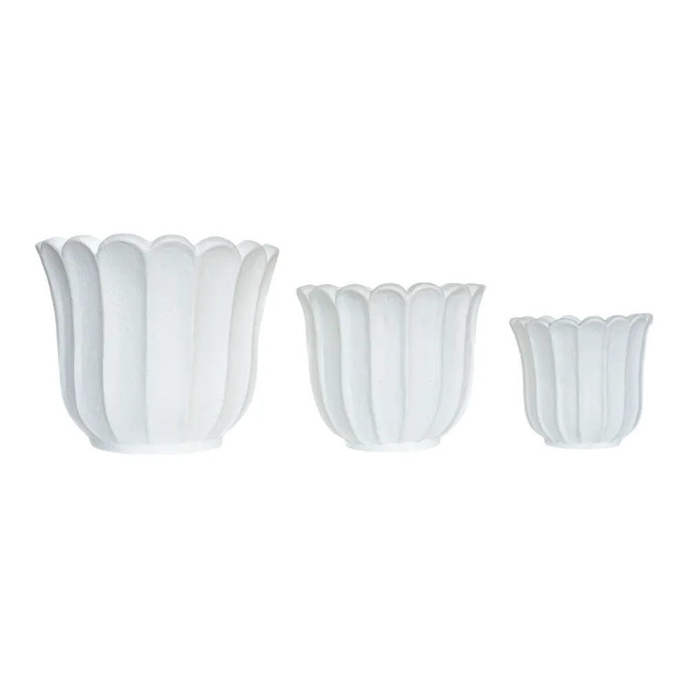 CASPERBROOK SET OF 3 WHITE PLANTER 13 (IN)