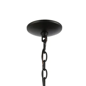 Ramsey 34'' Wide 10-Light Chandelier - Matte Black 4
