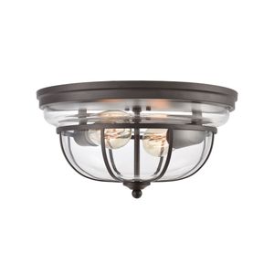Manhattan Boutique 13'' Wide 2-Light Flush Mount - Oil Rubbed Bronze 2