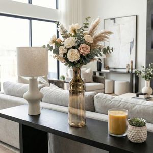 LONDONOAK BROWN GLASS VASE 20 (IN) 12