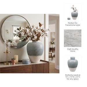 DREWDALE BLUE VASE 20 (IN) 10