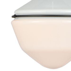 Mid-Century Schoolhouse 12'' Wide 1-Light Mini Pendant - Enamel White 3
