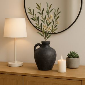 PAXTONHOLM BLACK VASE 10 (IN) 12