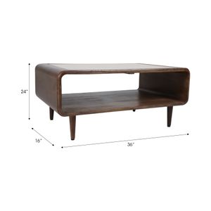 DANFORTHMORE BROWN COFFEE TABLE 16 (IN) 9