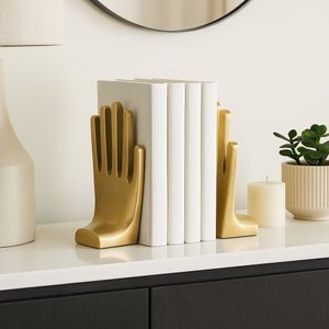CLEOWAY SET OF 2 GOLD BOOKENDS 7 (IN) 2