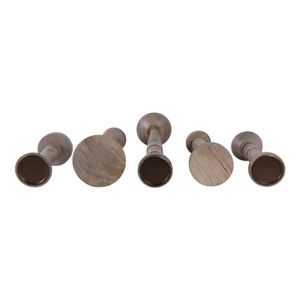 MERCERMOOR SET OF 5 BROWN CANDLESTICK 22 (IN) 7