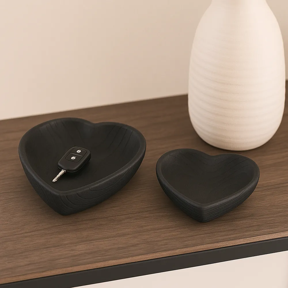 DASHLAKE SET OF 2 BLACK BOWLS 3 (IN)